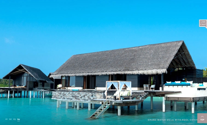 房型内部设施图片参考，如无边泳池与电视及音响， 豪华泳池水上别墅-Grand Water Villas with Pool maldievs(唯一岛|唯逸岛|OO岛 One Only Reethi Rah) 